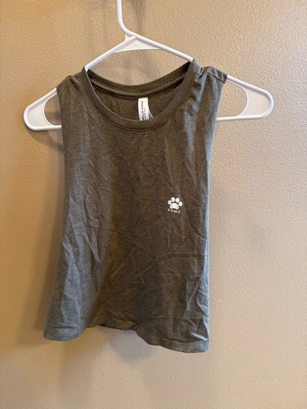 Bella+Canvas Heather Olive Crew Neck Tee